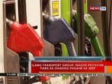 BT: Ilang transport group, magpe-petisyon para sa dagdag-pasahe sa jeep