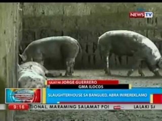 BP: Slaughterhouse sa Bangued, Abra, inirereklamo