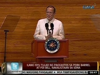 24Oras: Ilang isyu tulad ng paggastos sa pork barrel at FOI Bill, nakaligtaan sa SONA