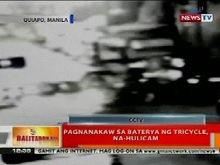 BT: Pagnanakaw sa baterya ng tricycle sa Quiapo, na-hulicam