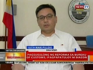 BT: Comm. Biazon, tanggap ang mga salitang binitiwan ni PNoy sa SONA tungkol sa BOC