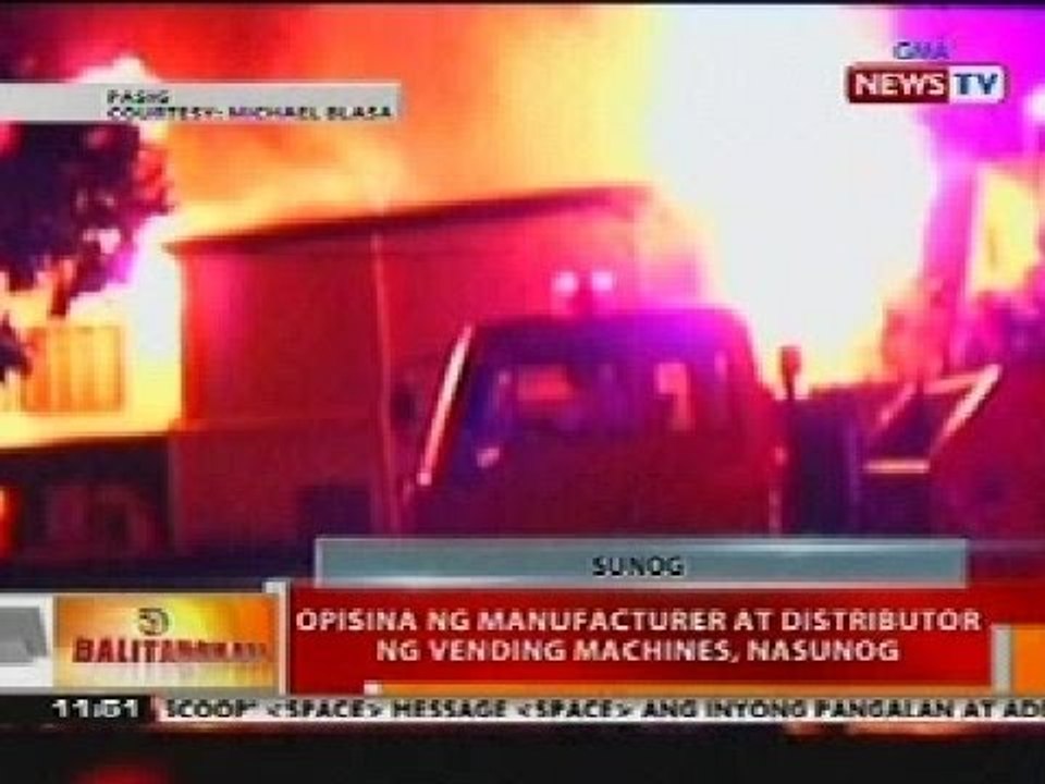 BT: Opisina ng manufacturer at distributor ng vending machines sa Pasig, nasunog