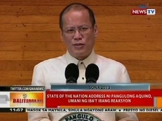 Video herunterladen: BT: SONA ni PNoy, umani ng iba't ibang reaksyon