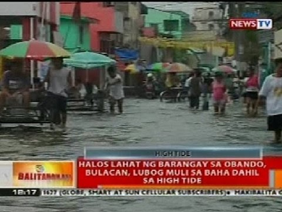 BT: Halos lahat ng barangay sa Obando, Bulacan, lubog mula sa baha dahil sa high tide