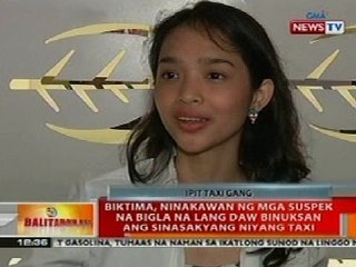 BT: Biktima, ninakawan ng mga suspek na biglang binuksan ang sinasakyang taxi sa Quirino Ave.