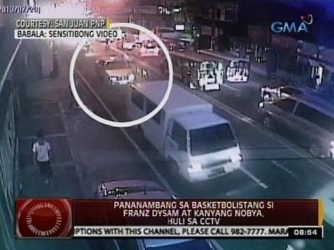 24 Oras: Pananambang sa basketbolistang si Franz Dysam at kanyang nobya, huli sa CCTV