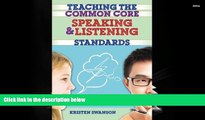 PDF Teaching the Common Core Speaking and Listening Standards: Strategies and Digital Tools For