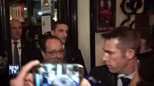 Hollande au théâtre lors du débat : Je l’avais promis à Michel Drucker