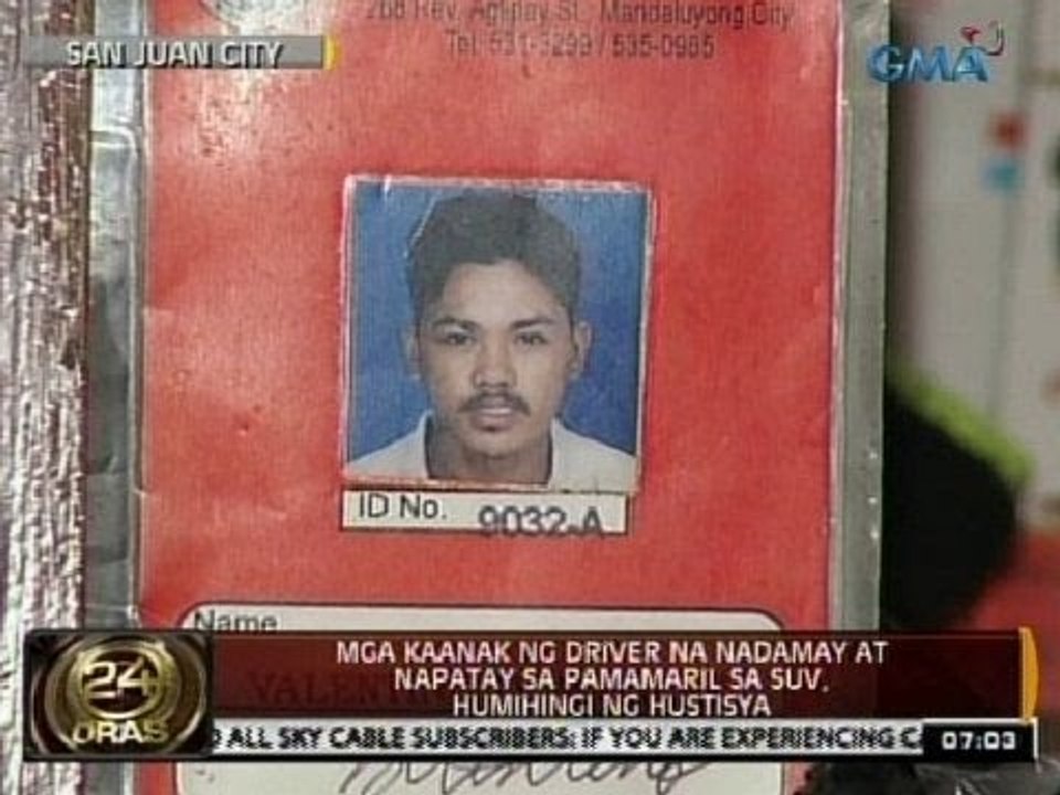 24 Oras: Mga kaanak ng driver na nadamay at napatay sa pamamaril sa SUV, humihingi ng hustisya