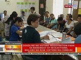 Deadline ng voter's registration para sa barangay at sk elections, malabo na raw i-extend ng Comelec