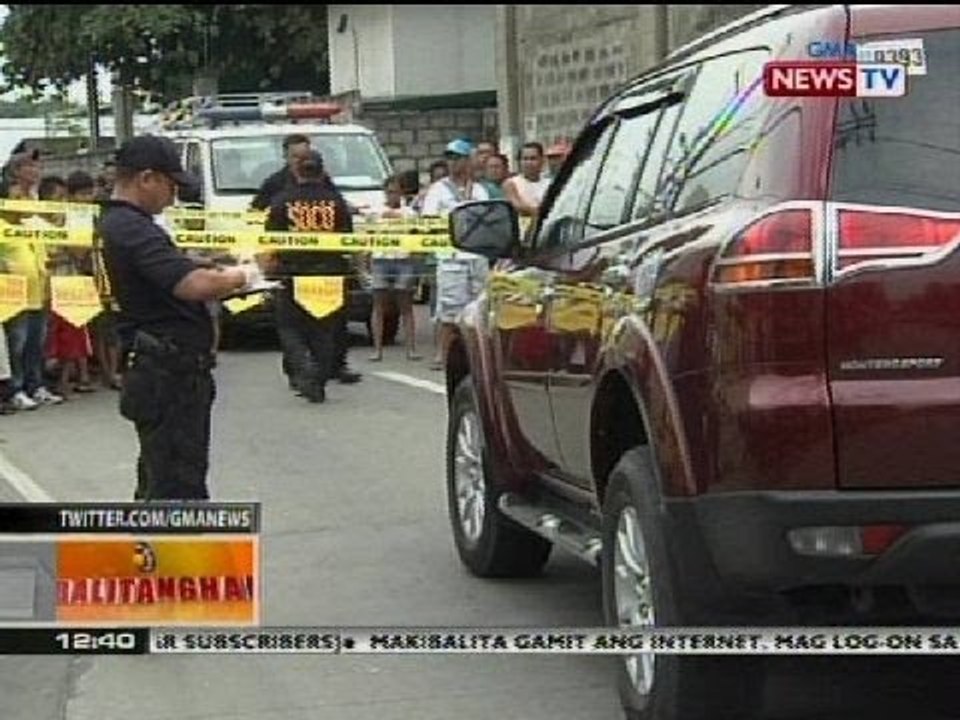 BT: SUV, pinagbabaril ng umano'y naka-unipormeng pulis; nadamay na lalaki, patay