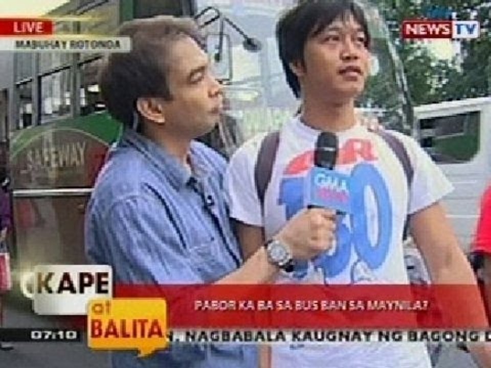 KB: Panlasa ng Masa: Pabor ka ba sa bus ban sa Maynila?