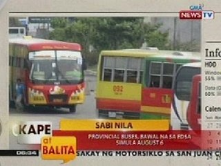 KB: Provincial buses, bawal na sa EDSA simula August 6