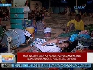 UB: Mga nasunugan sa Pasay, pansamantalang nanunuluyan sa T. Paez Elementary School