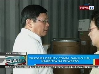 BP: Customs Deputy Comm. Danilo Lim, nagbitiw sa puwesto