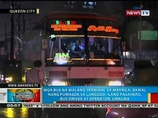BP: Mga bus na walang terminal sa Maynila, bawal nang pumasok sa lungsod