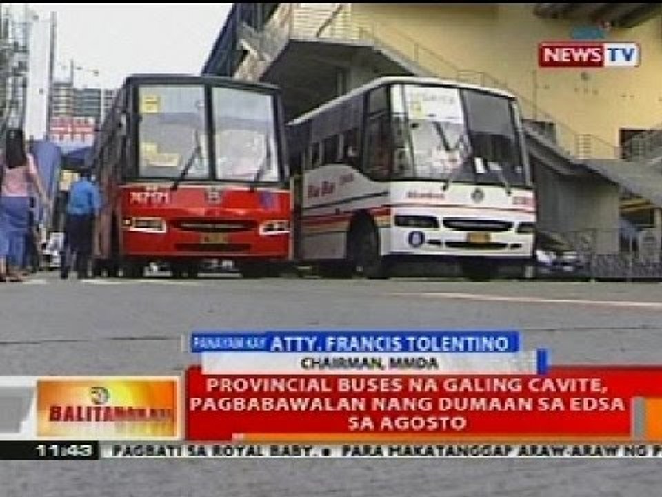 BT: Prov'l buses na galing Cavite, pagbabawalan nang dumaan sa EDSA sa Agosto