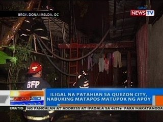 NTG: Iligal na patahian sa Quezon City, nabuking matapos matupok ng apoy