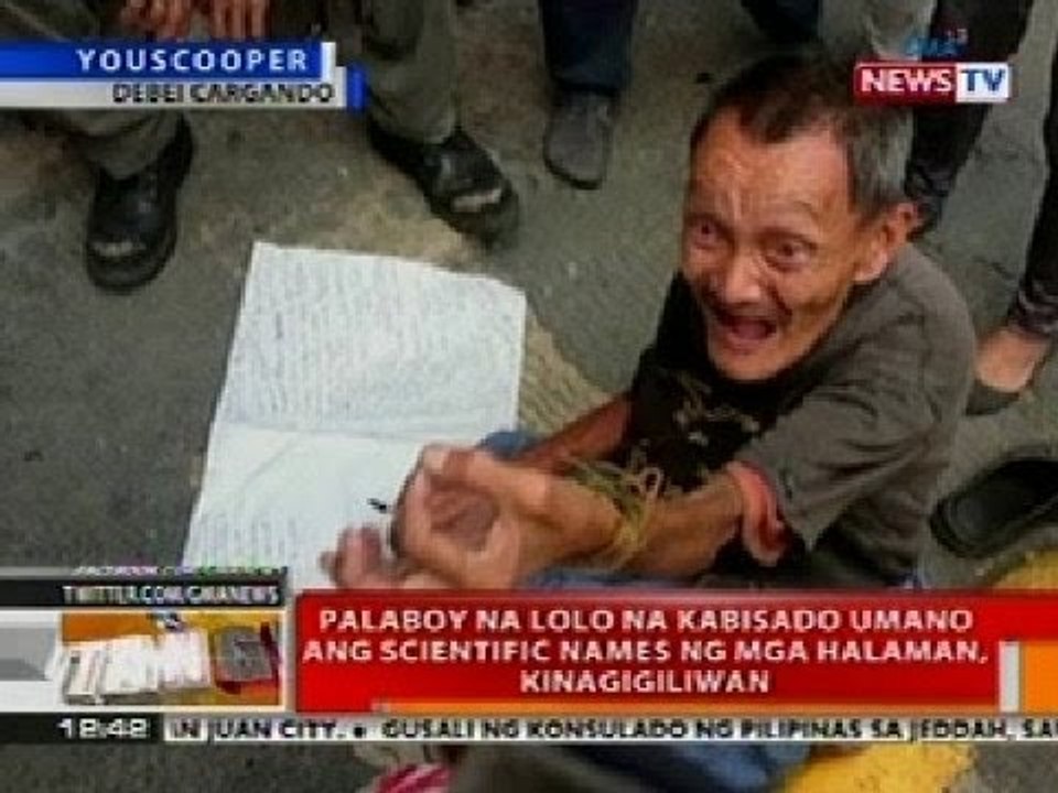 BT: Palaboy na lolo na kabisado ang scientific names ng mga halaman sa Manila, kinagigiliwan