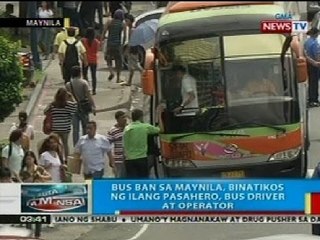 BP: Mayor Erap: Hindi ibina-ban sa Maynila ang lahat ng bus