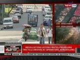 QRT: Resolusyong layong matulungan nag tricycle at operators, isinusulong