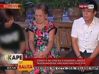 KB: Pamilya ng OFW na si Dondon Lanuza, inaabangan na ang kanyang paglaya