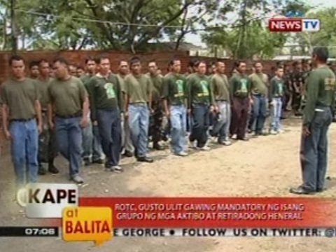 KB: ROTC, gusto ulit gawing mandatory ng isang grupo ng mga aktibo at retiradong heneral