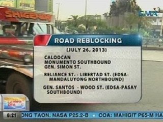 UB: Ilang kalsada sa Metro Manila, nakatakdang sumailalim sa road reblocking ngayong weekend