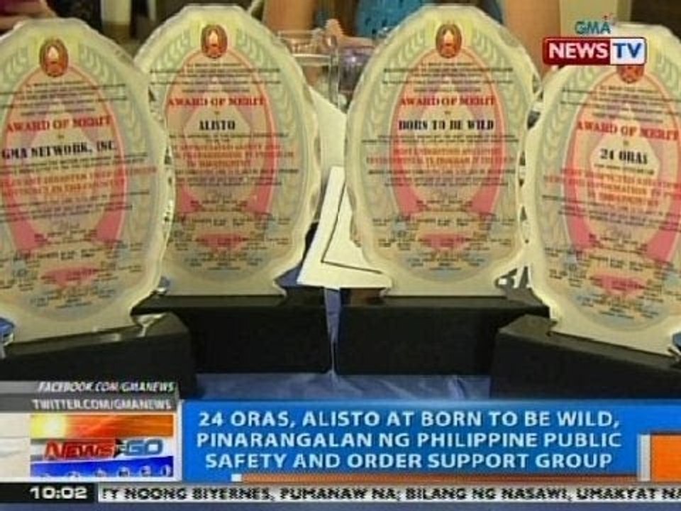 NTG: Ilang programa ng GMA Network, pinarangalan ng PHL Public Safety & Order Support Group