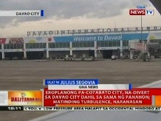 BT: Eroplanong pa-Cotabato City, na-divert sa Davao dahil sa sama ng panahon