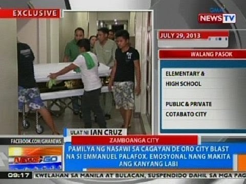 NTG: Pamilya ng nasawi sa CDO blast na si Emmanuel Palafox, emosyonal nang makita ang kayang labi