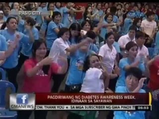 24 Oras: Pagdiriwang ng Diabetes Awareness Week, idinaan sa sayawan