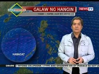 NTG: Weather update as of 9:25 a.m. (July 31, 2013)