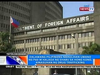 2 Pilipinang nahulihan umano ng P60-m halaga ng shabu sa Hong Kong, kinasuhan ng drug trafficking