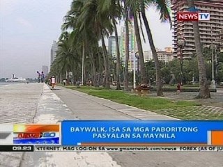 NTG: Baywalk, isa mga paboritong pasyalan sa Maynila