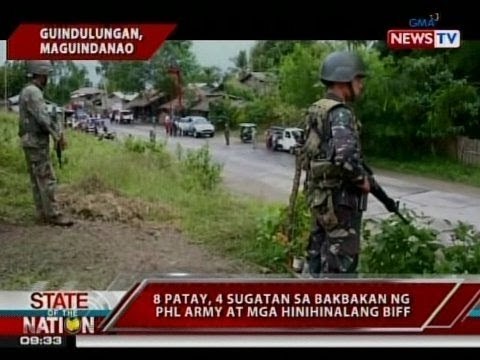 SONA: 8 patay, 4 sugatan sa bakbakan ng PHL Army at mga hinihinalang BIFF