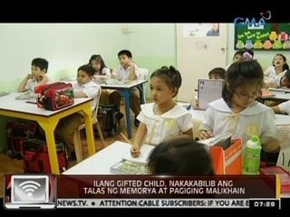 24Oras: Gifted child, karaniwang energetic, matalas ang memorya at malikhain