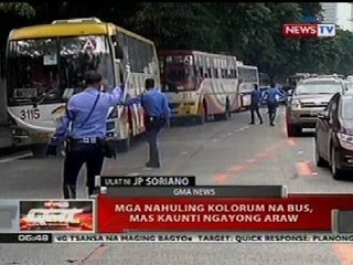 QRT: Mga nahuling kolorum na bus sa Manila, mas kaunti ngayong araw