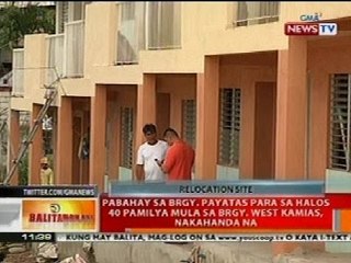 BT: Pabahay sa Brgy. Payatas para sa 10 pamilya sa Brgy. West Kamias, nakahanda na
