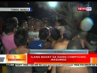 BT: Ilang bahay sa isang compound, nasunog
