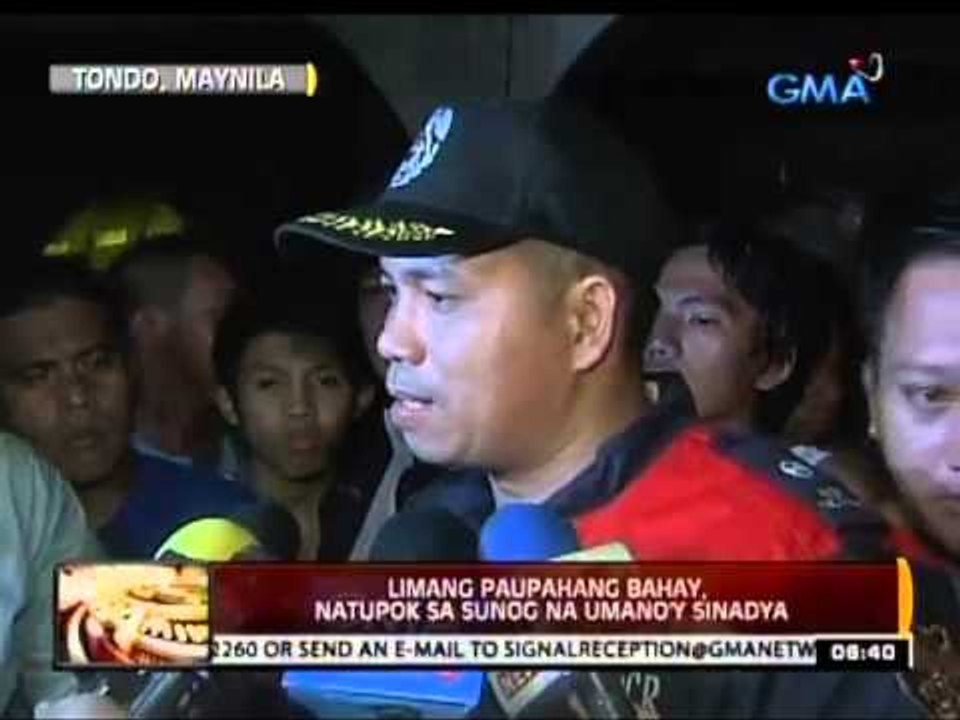 24 Oras: Limang paupahang bahay sa Tondo, natupok sa sunog na umano'y sinadya