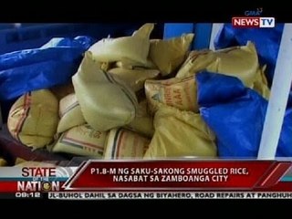 SONA: P1.8 M ng saku-sakong smuggled rice, nasabat sa Zamboanga City