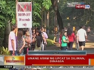BT: Unang araw ng UPCAT sa Diliman, dinagsa