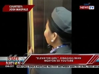 SONA: "Elevator Girl", kinagigiliwan ngayon sa Youtube