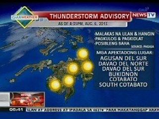 QRT: Weather update as of 5:41 p.m. (Aug 6, 2013)