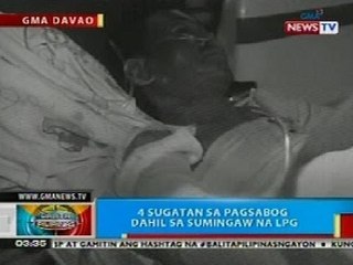 BP: 4 sugatan sa pagsabog dahil sa sumingaw na LPG sa Davao City