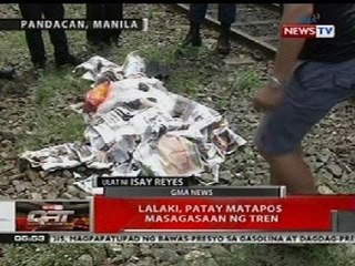 QRT: Lalaki, patay nang masagasaan ng tren sa Manila