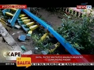 KB: Bata, patay matapos mabagsakan ng gumuhong pader sa Pitogo, Quezon