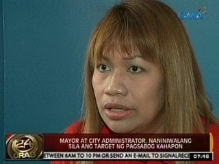 24Oras: Cotabato City mayor at city administrator, naniniwalang sila ang target ng pagsabog kahapon