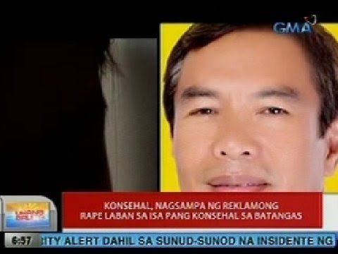 UB: Konsehal, nagsampa ng reklamong rape laban sa isa pang konsehal sa Batangas
